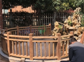 岳陽(yáng)棧道平臺(tái)；圍欄-湖南防腐木批發(fā)